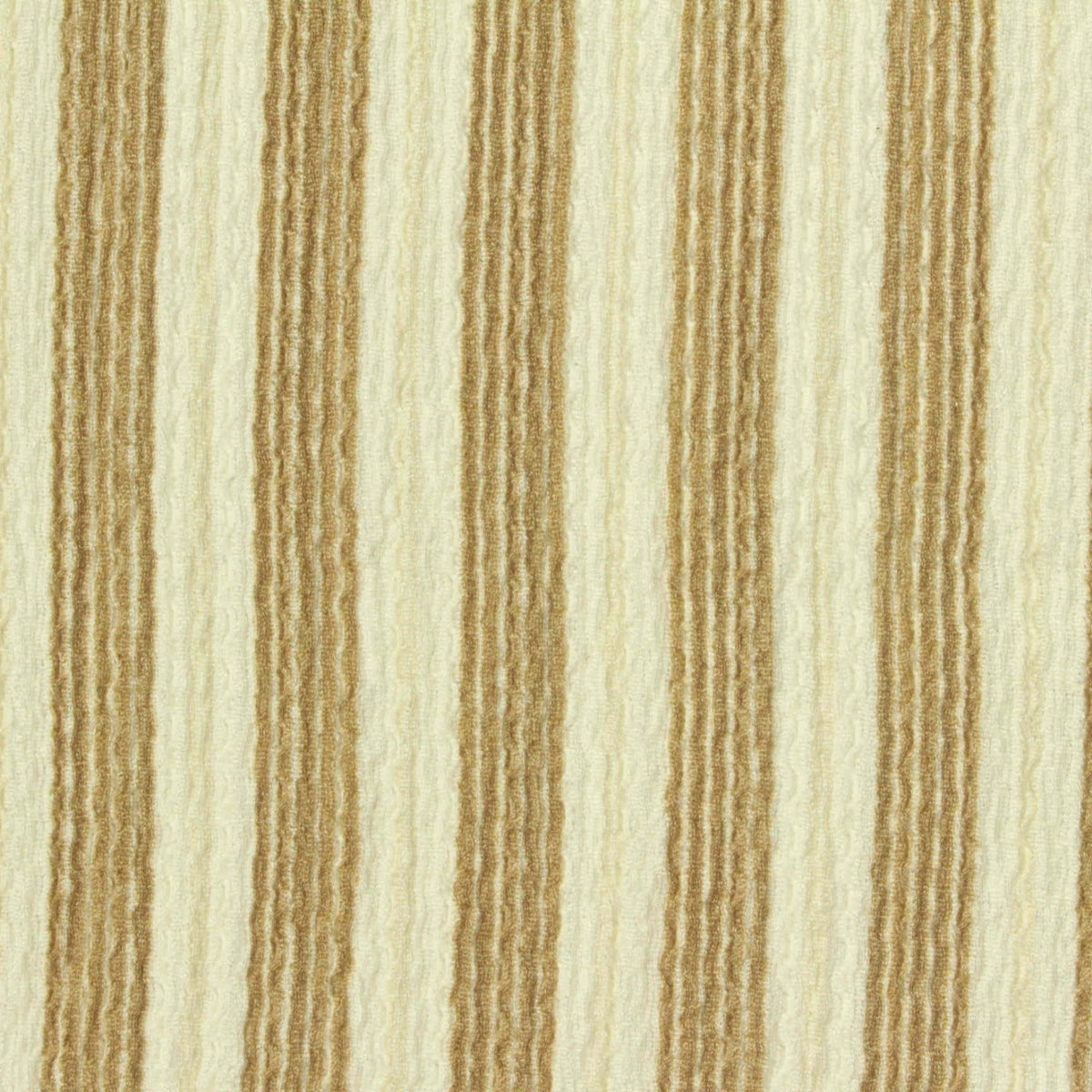 Cream Vertical-Stripe Warp Knit, Polyester, 170 gsm