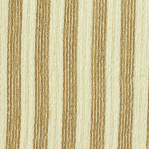 Cream Vertical-Stripe Warp Knit, Polyester, 170 gsm