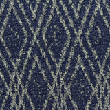 Navy Diamond Interlock Knit, Poly-Viscose