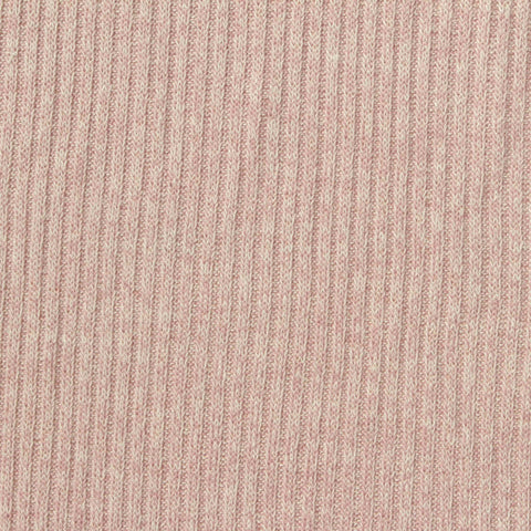 Viscose Polyester Stretch Rib Knit Fabric, 210 gsm, 150 cm — Pink
