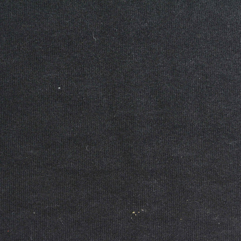 Brushed Polyester Viscose Stretch Jersey Knit Fabric, 140 gsm — Black, ref EF-263954