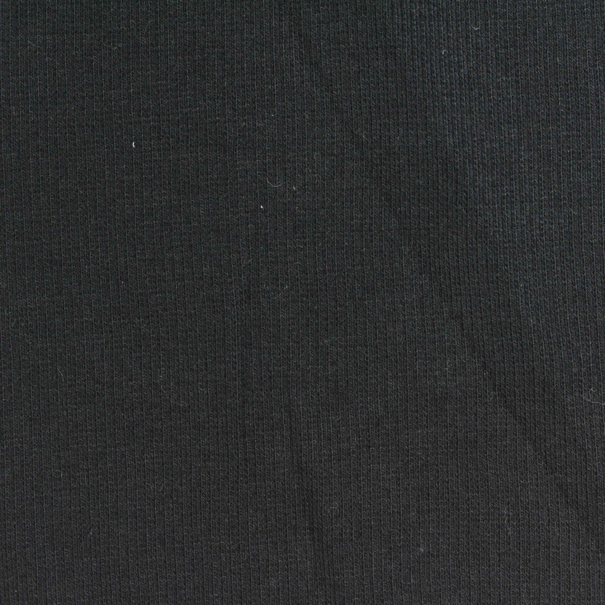 Cotton Stretch Rib Knit Fabric, 295 gsm — Black