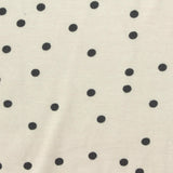 Black Dots Jersey Knit, Viscose