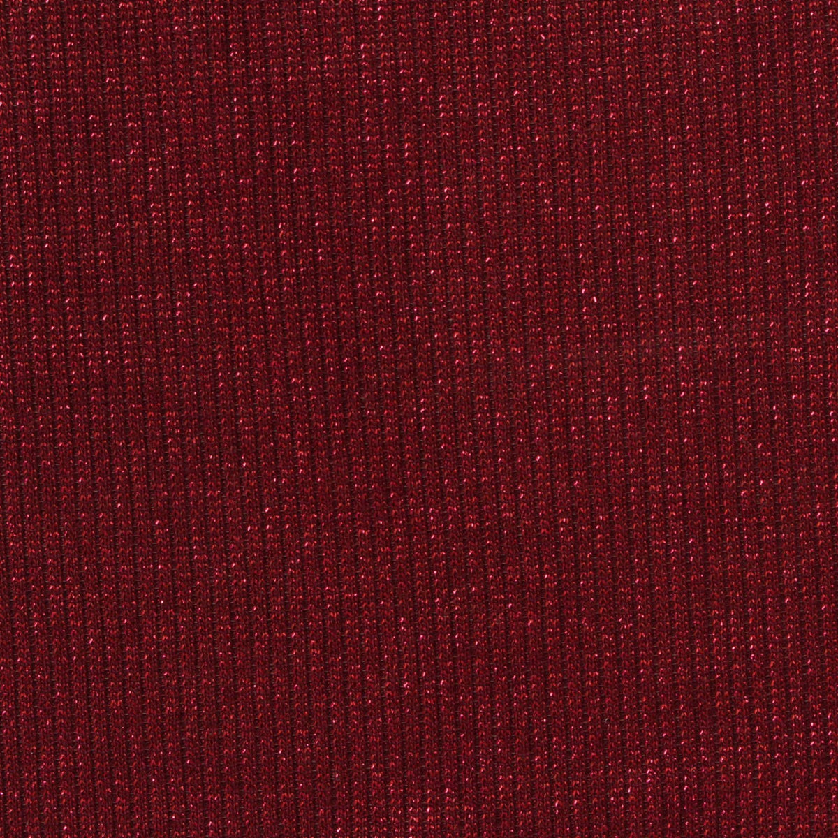 Red Marl Rib Knit, Viscose-Poly, 185 gsm