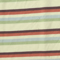 Cream Horizontal-Stripe Jersey Knit, Viscose, 190 gsm