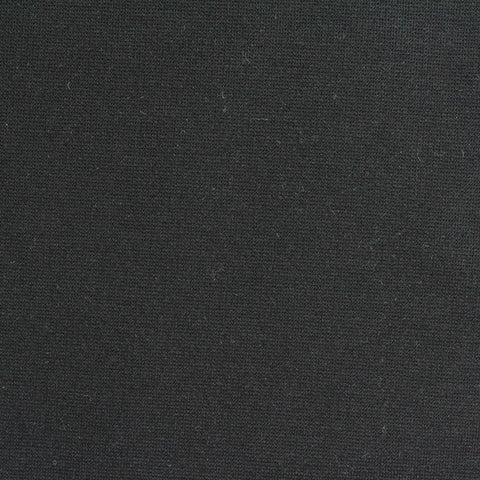 Viscose Nylon Stretch Ponte Knit Fabric, 330 gsm — Black