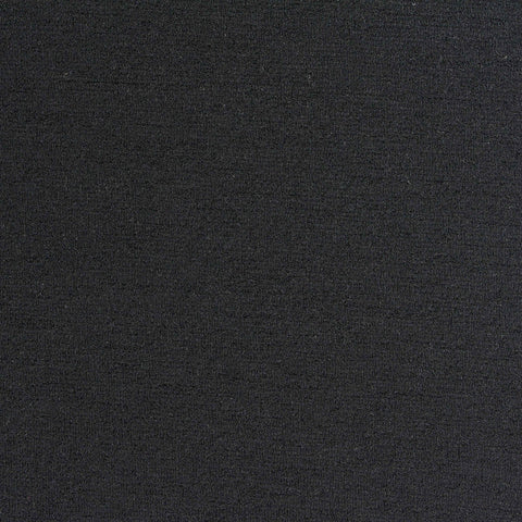 Polyester Stretch Linen-Look Fabric, 345 gsm, 145 cm — Black
