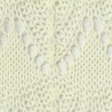 Cream Openwork Pointelle Knit, Poly-Cotton — texture