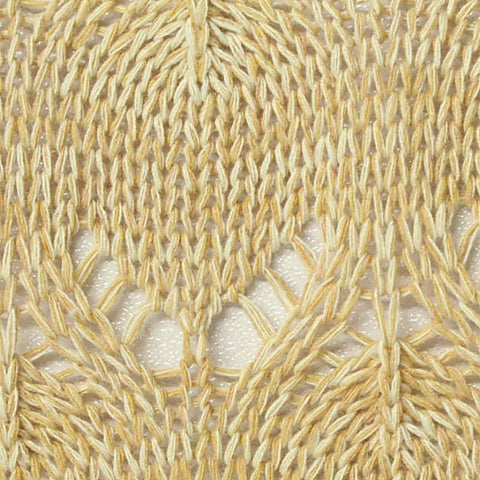 Jacquard Polyester Cotton Pointelle Knit Fabric, 270 gsm, 160 cm — Beige