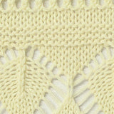 Cream Openwork-Diamond Pointelle Knit, Poly-Viscose — texture