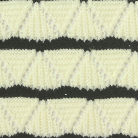 Cream Eyelet Pointelle Knit, Viscose-Poly