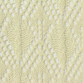 Cream Openwork Pointelle Knit, Poly-Cotton, 253 gsm