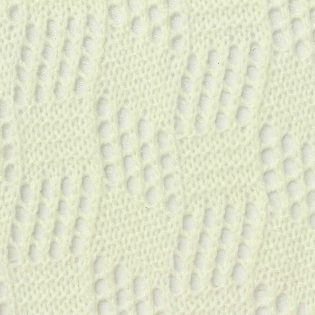 Cream Openwork Pointelle Knit, Acrylic