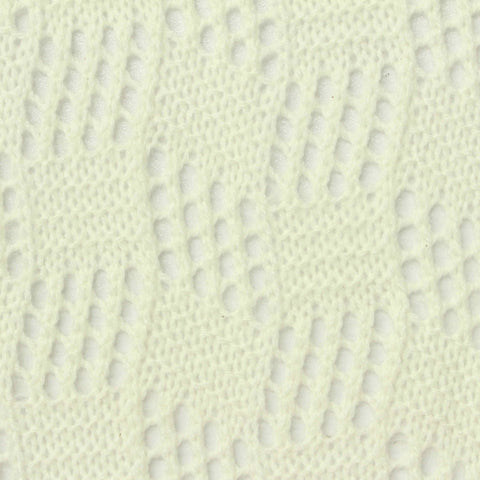 Cream Openwork Pointelle Knit, Acrylic