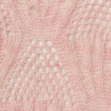 Light Pink Openwork Pointelle Knit, Polyester