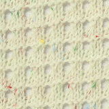 Cream Marl Pointelle Knit, Polyester — texture