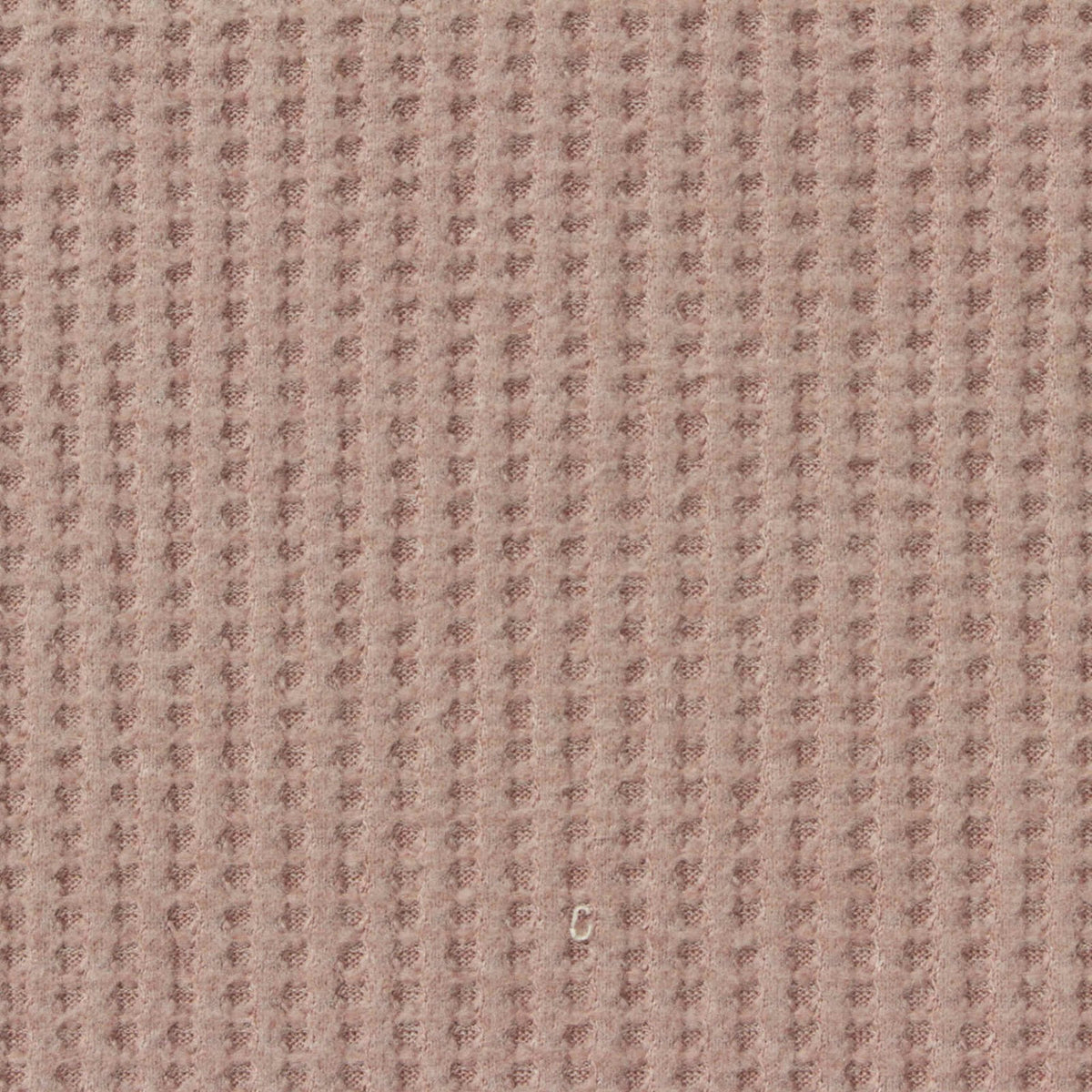 Brushed Polyester Stretch Waffle Knit Fabric, 220 gsm, 135 cm — Pink