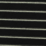 White Horizontal-Stripe Jersey Knit, Cotton