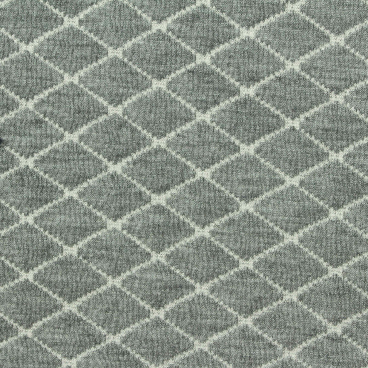 Grey Diamond Interlock Knit, Polyester