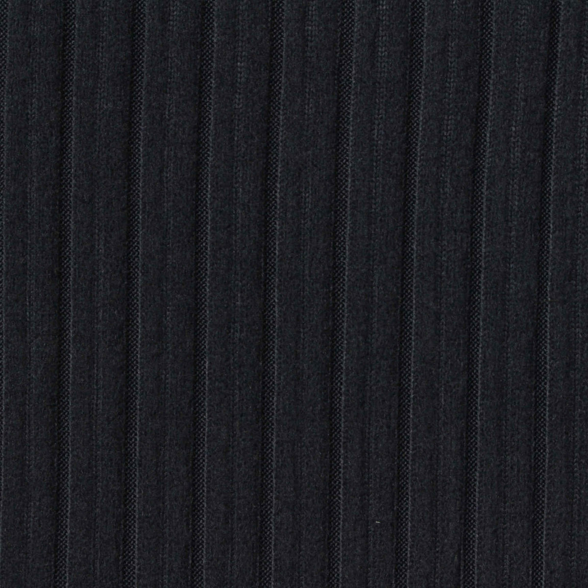 Dark Grey Pinstripe Rib Knit, Polyester