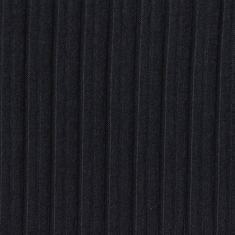 Dark Grey Pinstripe Rib Knit, Polyester