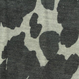Dark Grey Animal Print Chunky Knit, Poly-Viscose