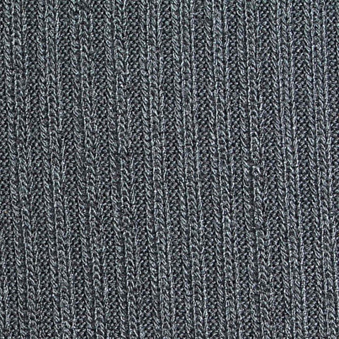 Viscose Polyester Stretch Rib Knit Fabric, 285 gsm, 155 cm — Grey