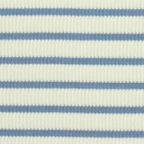 Blue Horizontal-Stripe French Terry, Poly-Viscose