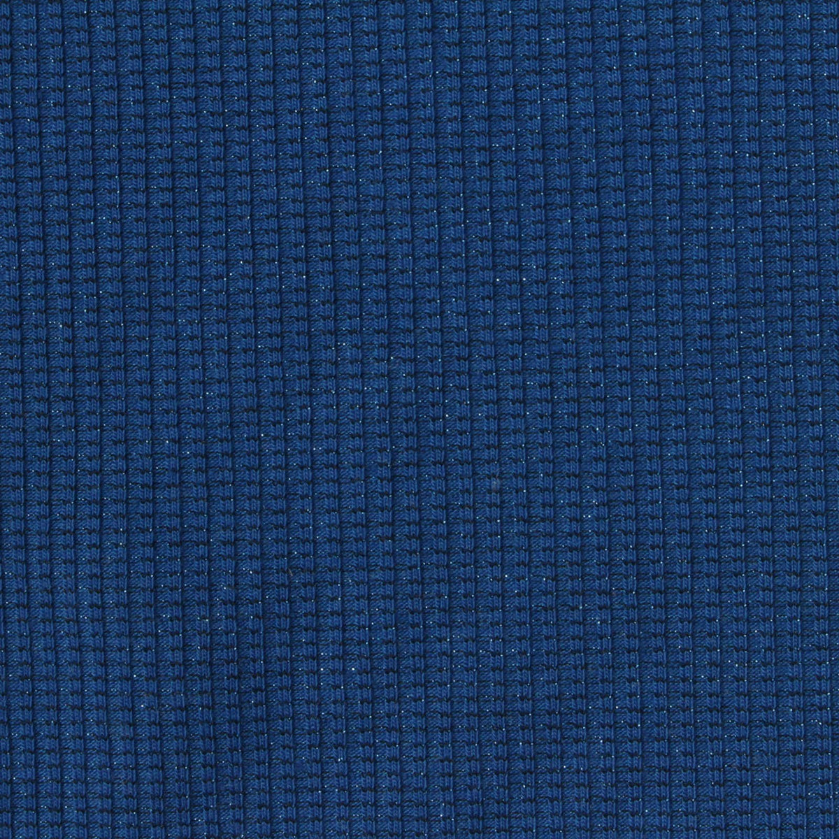 Blue Marl Rib Knit, Polyester, 230 gsm, 120 cm