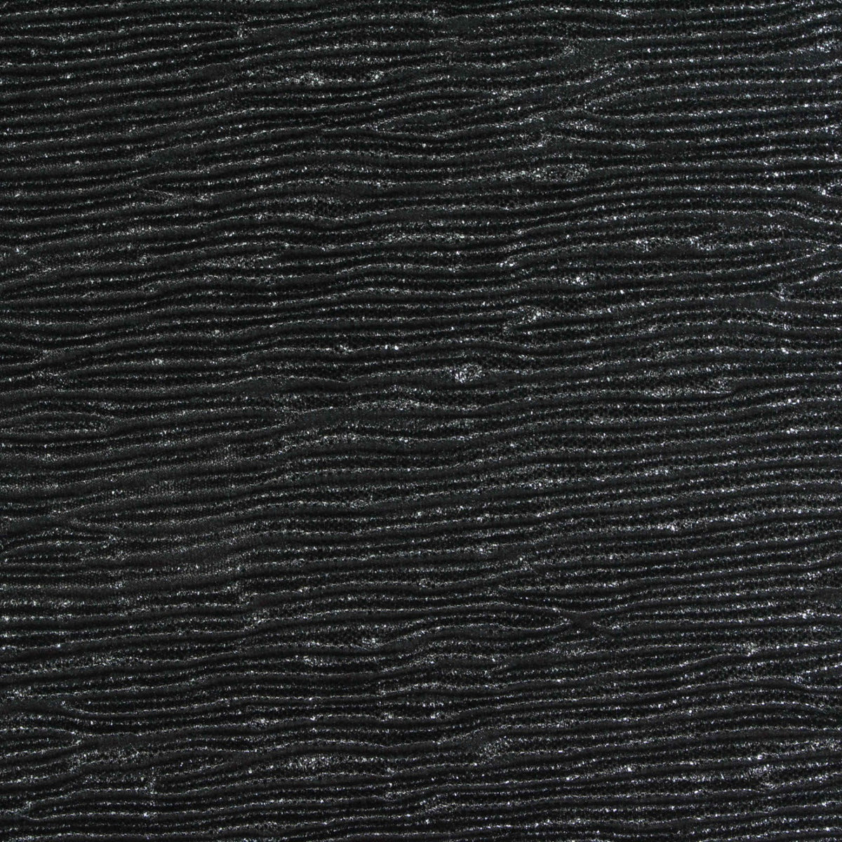 100% Polyester Knit Fabric, 130 gsm, 155 cm — Black