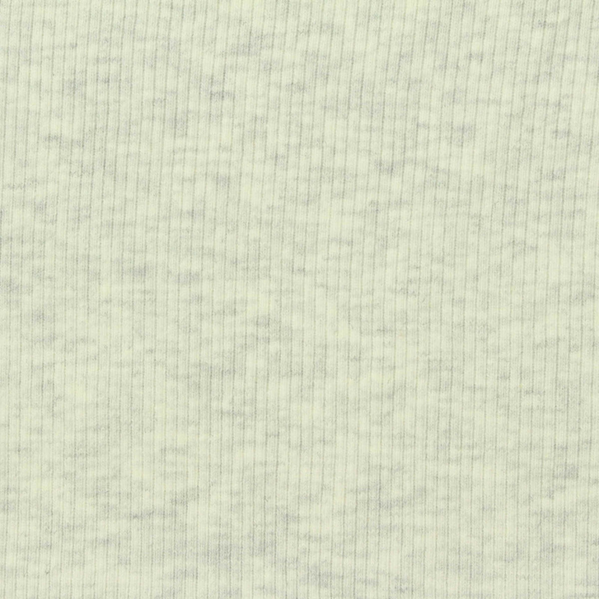 Light Grey Marl Rib Knit, Cotton, 250 gsm