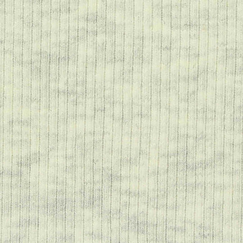 Light Grey Marl Rib Knit, Cotton, 250 gsm