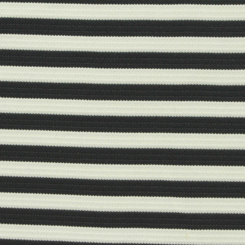 Black Stripes Knit, Polyester, 245 gsm