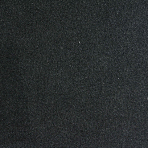 Polyester Cotton Stretch Fleece Fabric, 340 gsm, 165 cm — Black