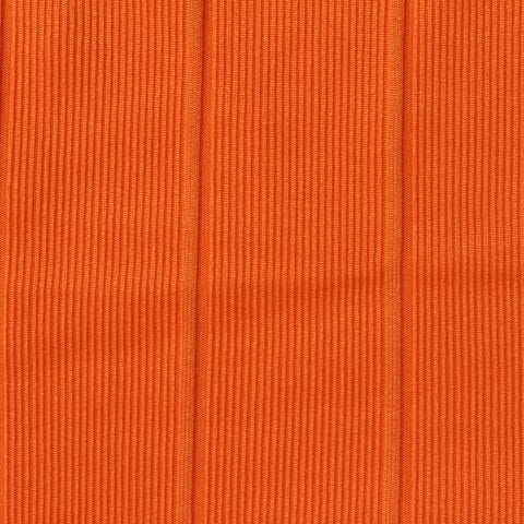 Nylon Stretch Rib Knit Fabric, 345 gsm, 125 cm — Orange