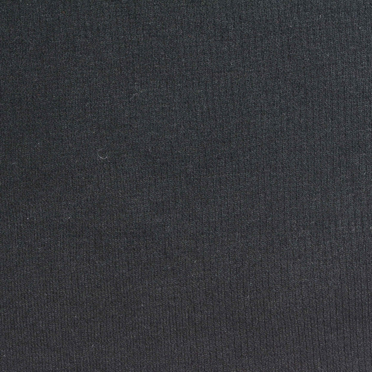 Cotton Polyester Stretch Rib Knit Fabric, 320 gsm, 120 cm — Black