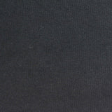 Cotton Polyester Stretch Rib Knit Fabric, 320 gsm, 120 cm — Black