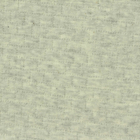 Light Grey Heathered-Marl Jersey Knit, Cotton-Poly