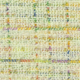 Yellow Subtle-Plaid Bouclé, Poly-Cotton — texture