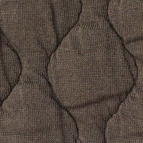 Brown Diamond Rib Knit, Poly-Cotton