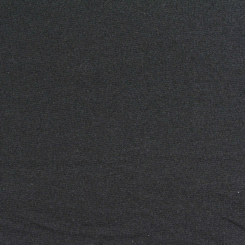 Polyester Stretch Ponte Knit Fabric, 310 gsm, 150 cm — Black, ref EF-264133