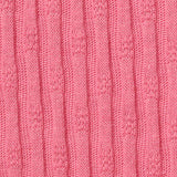 Jacquard Cotton Polyester Rib Knit Fabric, 160 gsm, 156 cm — Pink — texture
