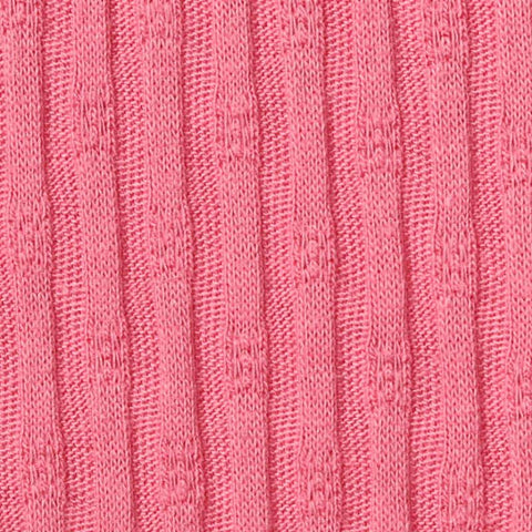 Jacquard Cotton Polyester Rib Knit Fabric, 160 gsm, 156 cm — Pink
