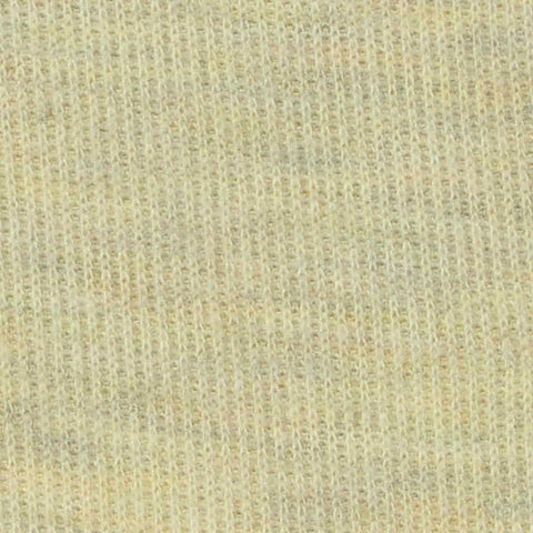 Light Yellow Marl Rib Knit, Poly-Cotton, 240 gsm