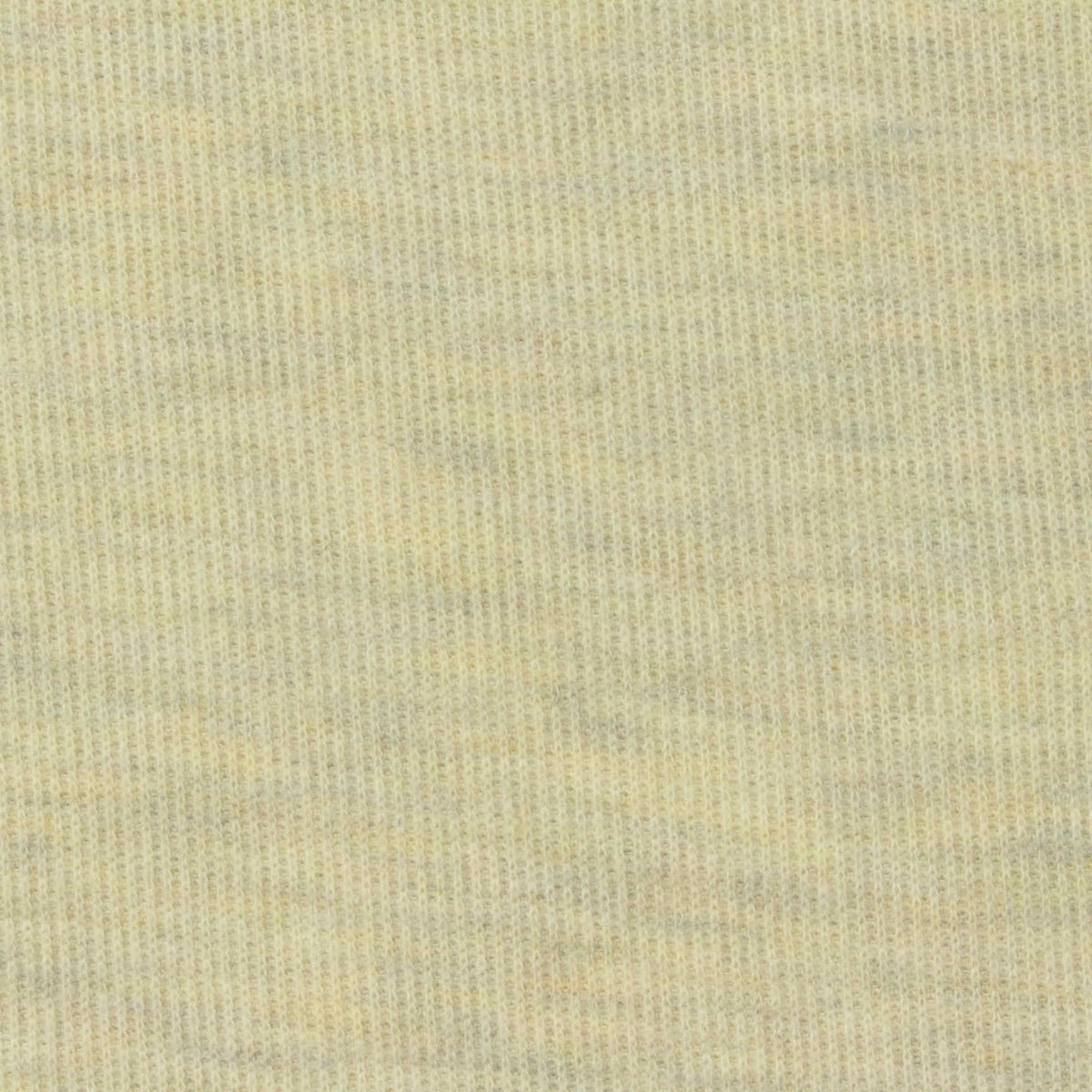 Light Yellow Marl Rib Knit, Poly-Cotton, 240 gsm