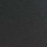 Viscose Stretch Rib Knit Fabric, 265 gsm, 130 cm — Black