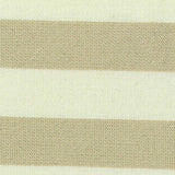 Beige Horizontal-Stripe Ponte Knit, Viscose-Nylon — texture