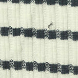 Dark Grey Horizontal-Stripe Jacquard, Cotton-Poly — texture