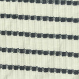Dark Grey Horizontal-Stripe Jacquard, Cotton-Poly