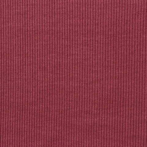 Viscose Stretch Rib Knit Fabric, 250 gsm, 127 cm — Red
